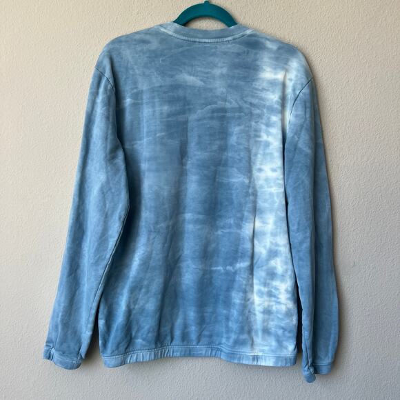 PAIGE Jaxton Crew Neck Pullover Sweatshirt in Misty Sky Size M - Picture 3 of 6